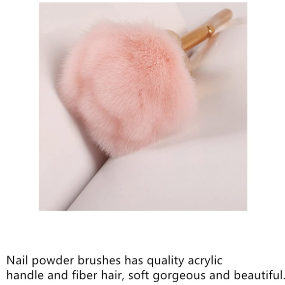 Rose Nail Cleaning Dust Brush - Pink - Picture 3 of 6